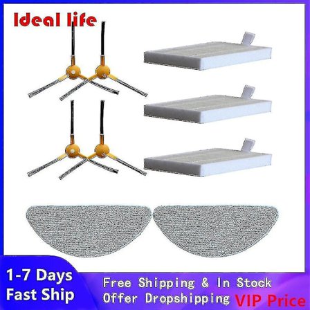 Ropo Glass 3 Dammsugare Sidoborste Ersättningsset