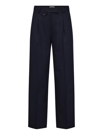 Bs Dagmar Pants Bottoms Trousers Wide Leg Navy Bruun & Stengade