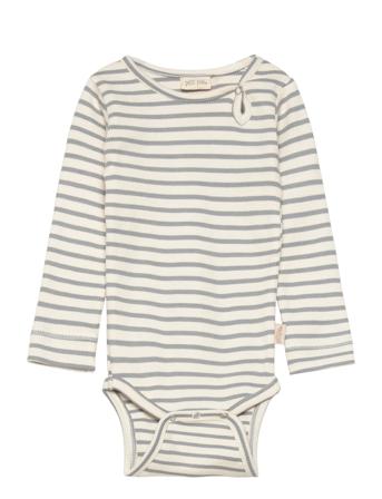 Body L/S Modal Striped Blue Petit Piao