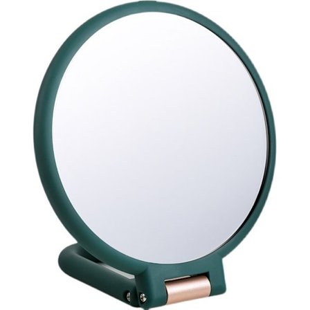 1X 10X Forstørrende Håndholdt Spejl, Dobbeltsidet Foldbart Håndspejl