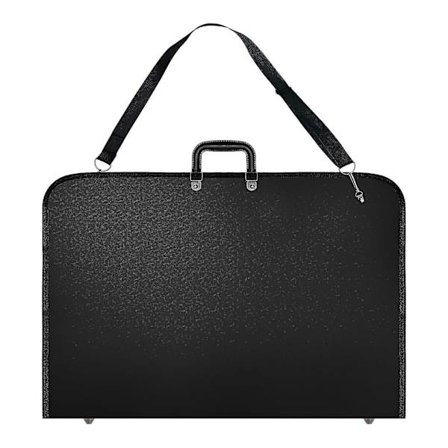 Sort Kunst Portfolio Kuffer Artist Bærekuffer Kunst Portfolio Kuffer Med Skulderrem (19x14.7x1