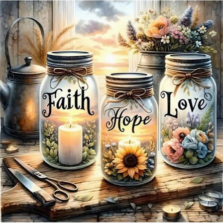 5D Diamantmalingssett for nybegynnere, DIY-maling med runde fullbor diamantprikker edelstensmaling for voksne, hjemmeinnredning 30x30 cm