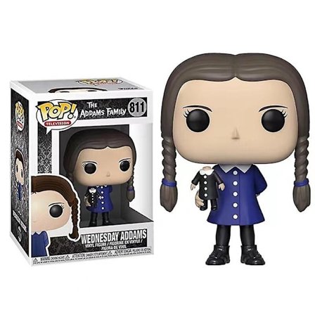 Funko Pop onsdag Addams Doll Animerad dekorativ present