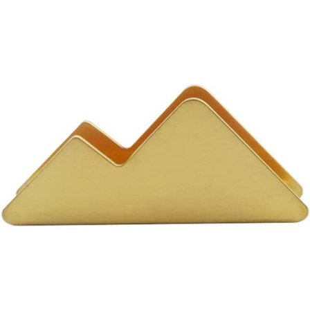 Gull 1-pakks metall skrivebords kortholder messing visittkort display S