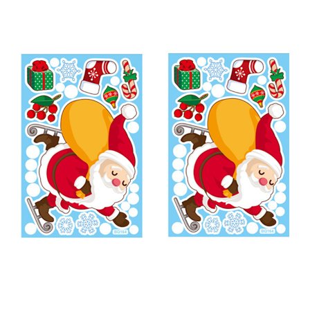 Snøflak, vindusdekorasjoner, dekaler, klistremerker, jul