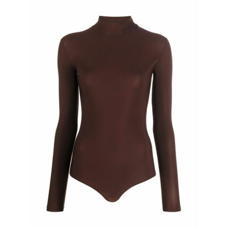 MM6 Maison Margiela, Body Bruin, Dames, Maat:S,stretch