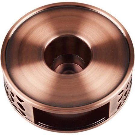 Tekannevarmer i rustfritt stål uten telys