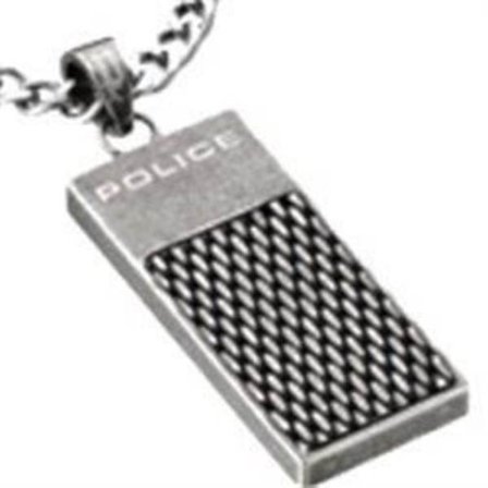 Hänge - POLICE - S14AFG01P - Stål - Silver - Herr