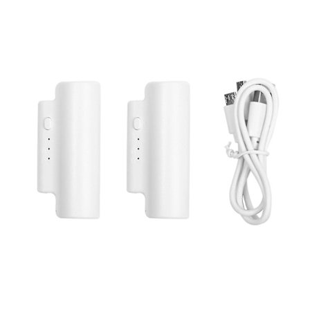 2 stk 2200mAh Batterier Sokker Strøm 3-trinns Justering Indikatorlampe USB Oppladbar For Elektriske Varmesokker