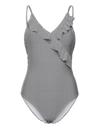 Becksöndergaard | Striba Bly Frill Swimsuit | S