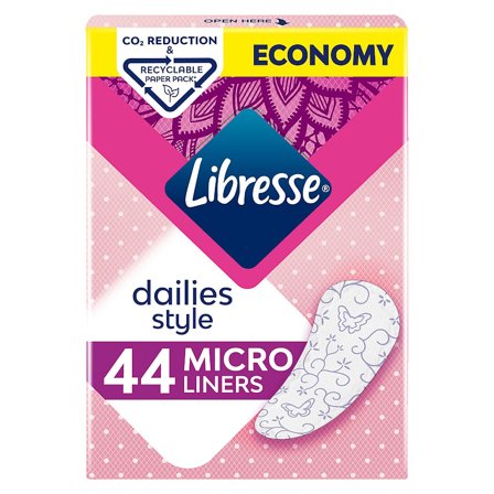 Libresse Trusseindlæg Micro Duo Pack 44 stk, Medicin & Pleje, Bind & Indlæg, Trusseindlæg