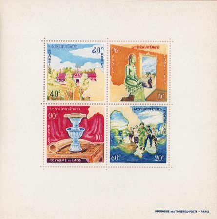 Laos - MICHEL 139-142 Block 34A - Postfrisk miniark