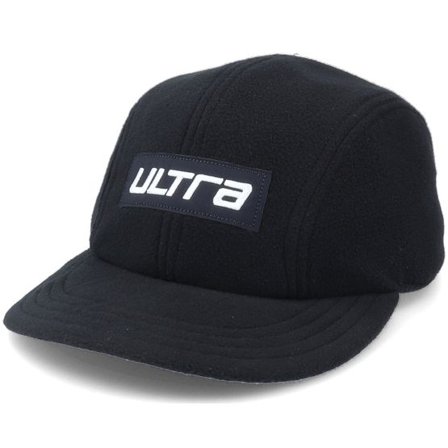 Ultra - Svart 5panel Keps - Fleece Black 4-Panel @ Hatstore