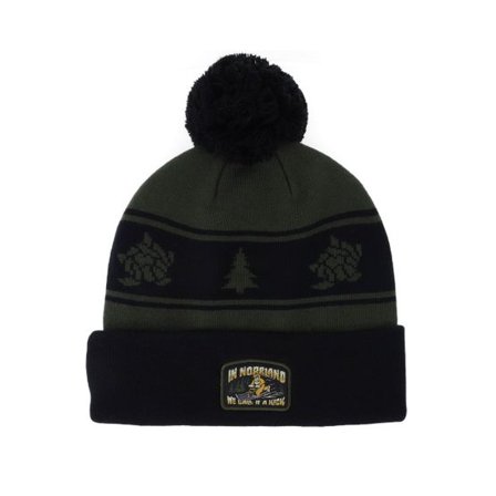 SQRTN - Grön pom Beanie - Bigfoot Beanie Olive Pom @ Hatstore