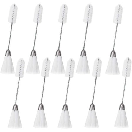 2-ändars Sömnadsmaskinsrengöringsborste, Nylon Rostfritt Stål Rengöring