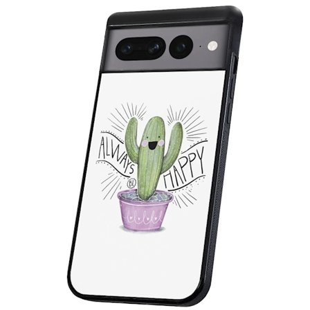 Google Pixel 7 Pro - Skal/Mobilskal Happy Cactus