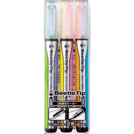 Highlighters two-colour 3-pack