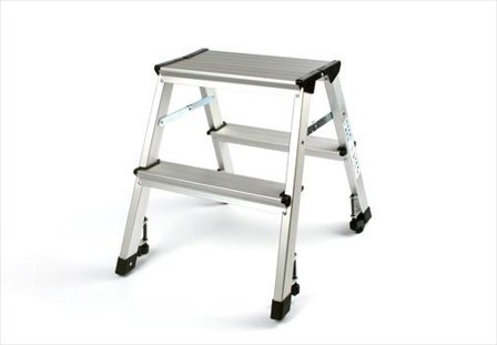 WEDO Trittleiter Mobil aus Aluminium TÃ?V/GS