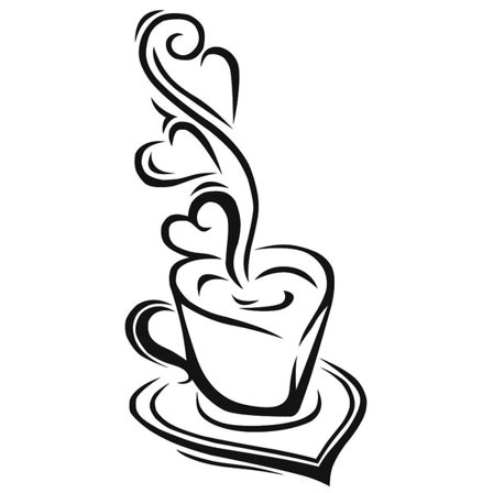 Väggdekor - Kaffekopp stor