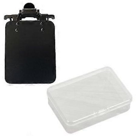 Klistermærker til skydebriller, skydebriller, maskemål, hjælpemiddel, skydebrillemærker, skydemærker til briller, sort