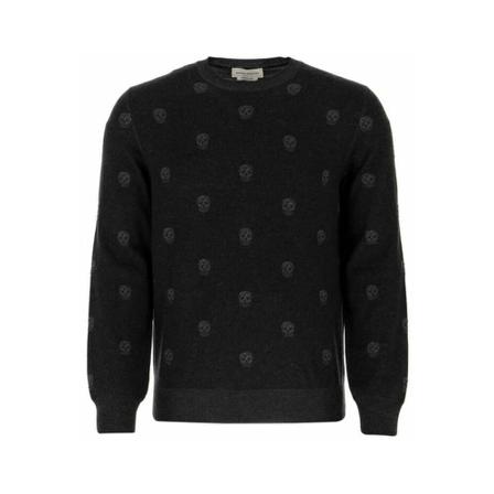 Alexander McQueen, Knitwear Czarny, Mężczyzna, Rozmiar: M