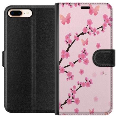 Apple iPhone 8 Plus Lommeboketui Blomster