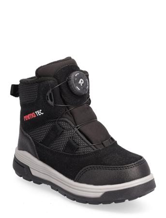 Kids' Reimatec Shoes Slitherflash Talvikengät Tarroilla Musta Reima