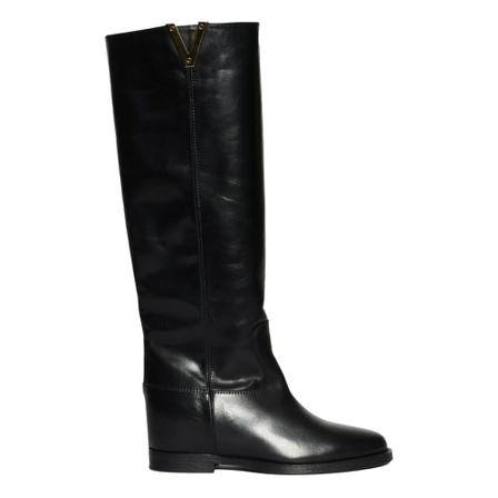 Via Roma 15 Boot , Zwart , Dames , Maat: 36 EU Hoge & overknee laarzen