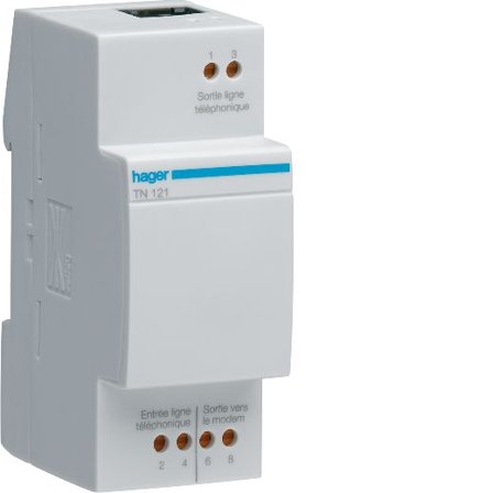 Hager TN121 ADSL-filter RJ45, Datamaskin & surfing