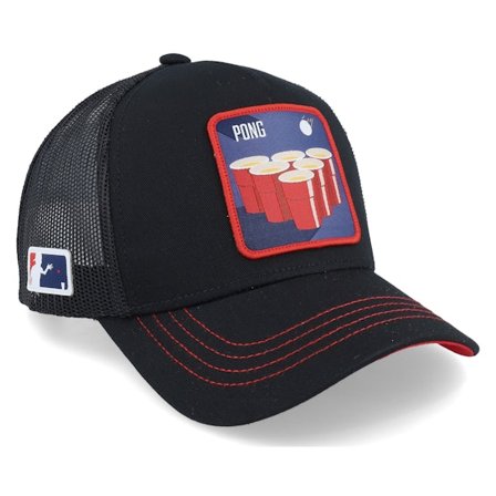 Capslab - Cocktails Beer Pong Black Trucker Trucker Black Cap - @ Hatstore