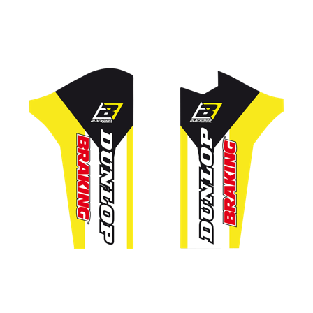 Gabelaufkleber Blackbird Dream 4 Weiß-Gelb-Schwarz - Husqvarna TE 310 2014-2014