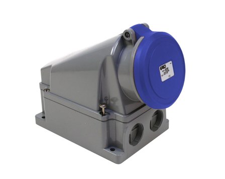 Garo UI 363-9 S + RU Stikkontakt IP44, 4-polet, 63 A Blå, 9 h, Stikkontakter & kabler