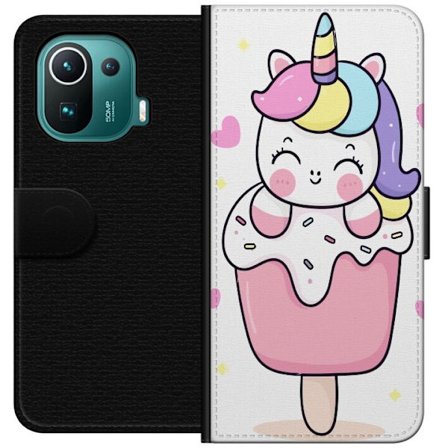 Plånboksfodral till Xiaomi Mi 11 Pro med Glad enhörning