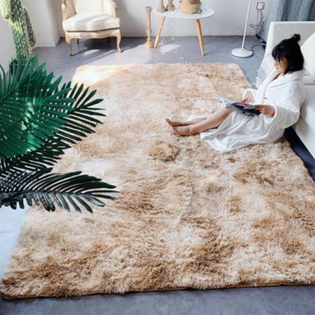 Badematte Sklisikker Absorberende dusj Badeteppe Teppe Silke Hår Tie-Dye Camel 50*80cm