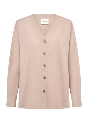 Closed No Collar Blouse Shirts & Blouses - Beige - XS