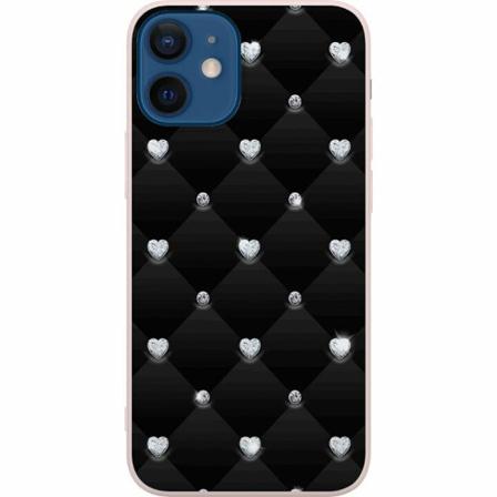 Apple Iphone 12 Mini Premium Skal Diamant Hjärta
