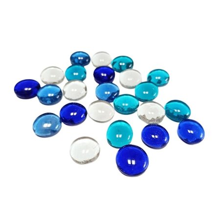 110 kpl 500G Lasikivi Lajitelma Väri Maljakko Täyteaine Akvaariot DIY Käsityöt Kynttilänjalka Koristelu Sininen Kirkas Koristehelmisetti