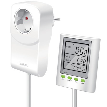 Energimåler med omkostningsberegning Eksternt display