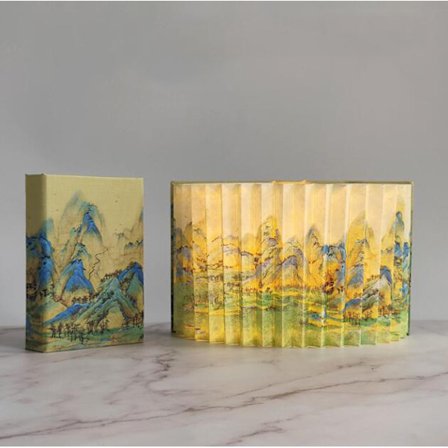 LED-nattslampa i antik stil, vikbar bok