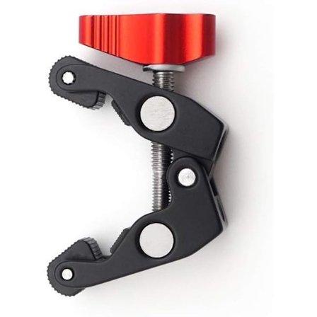 Krabbeklemme Magic Arm Clamp m/ 1/4" Adapter til 3/8" Gjenget Hull for DSLR Videokamera Stativ Monito...