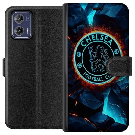 Kompatibelt Plånboksfodral till Motorola Motorola Moto G73 Chelsea Fotbollsklubb England Premier League Konkurrenskraftigt Lag Teknisk Kvalitet och G