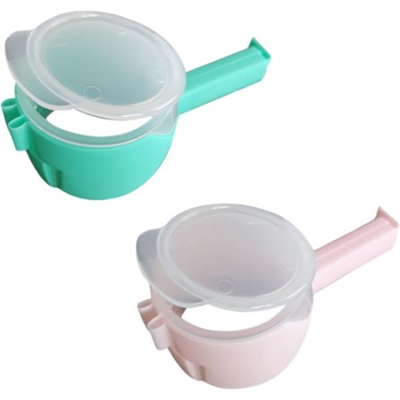 Poseklemmer med Hældetud, Madopbevaringsklemmer til Forsegling og Nem Hældning, Køkkenopbevaring og Organisationstilbehør, 2-pak