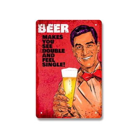 Nostalgisk industriell stil veggdekorasjon stue bar øl dekorativt maleri