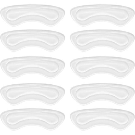 Hælgreb, klare skoindlæg til hælen, hælpuder til kvinder og mænd, løse sko, 5 par