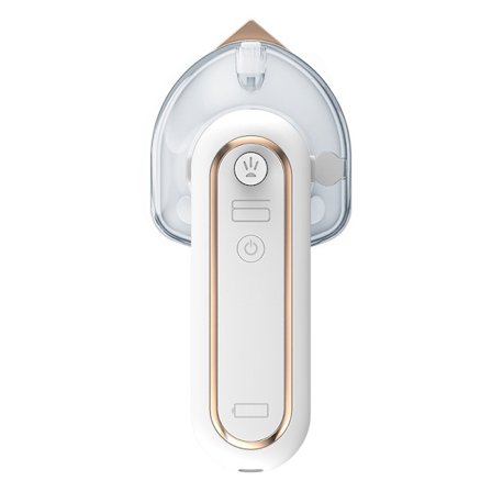 1 x mini hvid ledningsfri rejse strygejern, 360 graders strygejern, USB