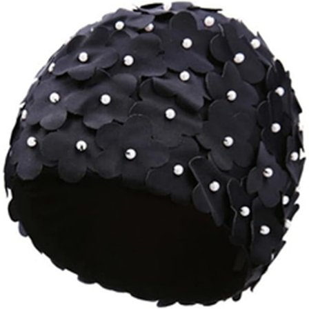 Blommig Badmössa Kvinnor Blomma Badmössa Dam Mode Badmössa Super Stretch Badmössa Elastisk Duschmössa