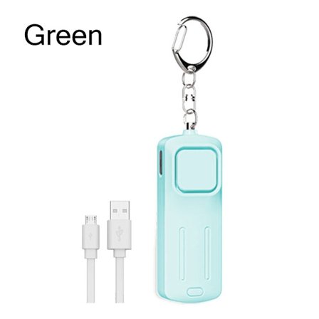 Alarm Nøglering Lommelygte Alarm GRØN