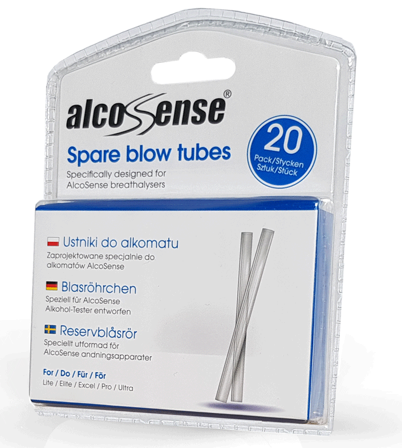 AlcoSense Blow Tubes (Pack of 20)