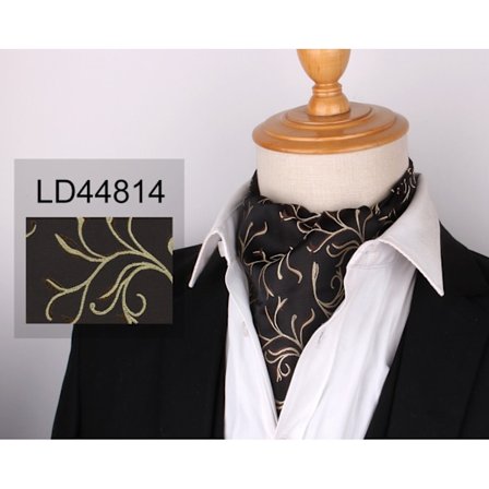 Herrar Ascot Cravat Slips Paisley Jacquard Silke Vävda Blommiga Halsduk