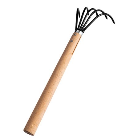 Långt handtag, 27 cm för att gräva jord och löv, snäckskal, skaldjur